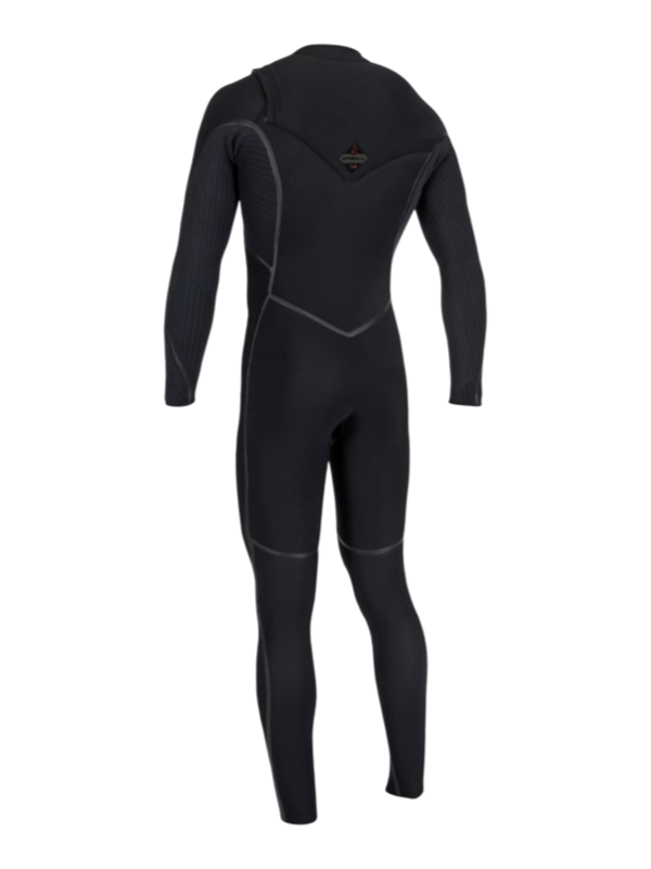 O'Neill Mens Hyperfreak Fire 5/4 Chest Zip Wetsuit - Black