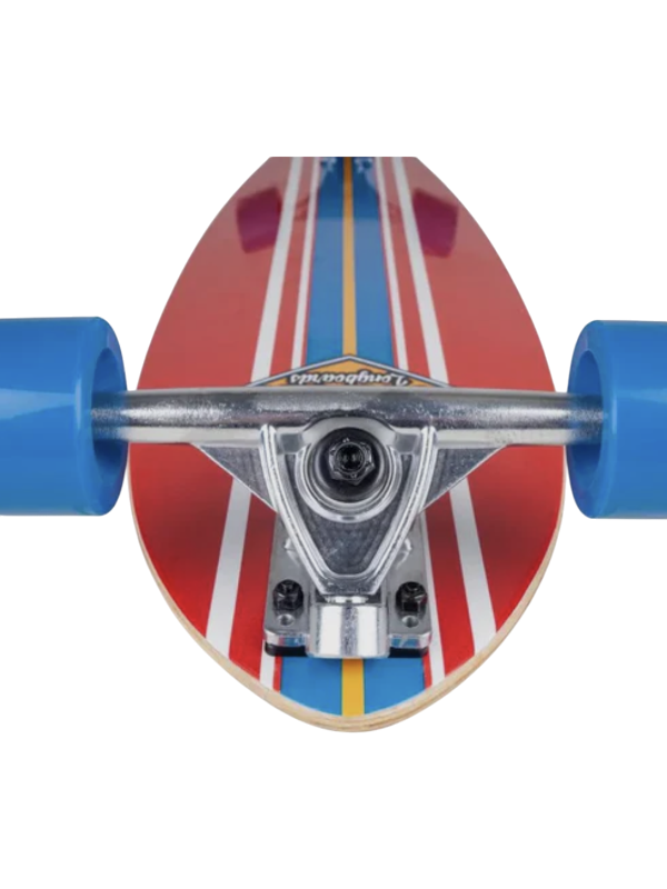 D Street Ocean Pintail Longboard - Red