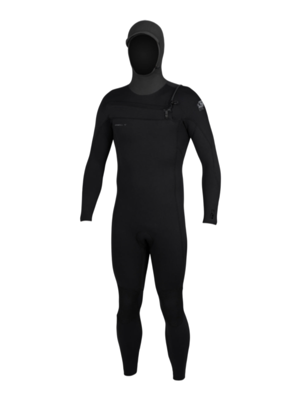 O'Neill Mens Epic 6/4 Hooded Chest Zip Wetsuit - Black