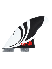 FCS 2 Sharpeye PC Thruster Fins -Black/White