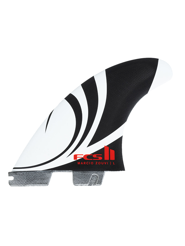 FCS 2 Sharpeye PC Thruster Fins -Black/White