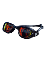 Streamlined Adult Polarized Swim Goggles - Black