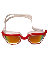 Streamlined Adult Polarized Swim Goggles - Red
