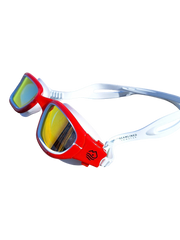 Streamlined Adult Polarized Swim Goggles - Red