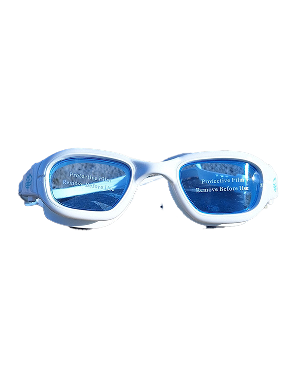 Streamlined Adult Tinted Swim Goggles - White