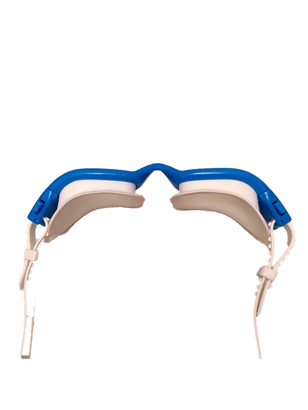 Streamlined Junior Swim Goggles - Blue/White
