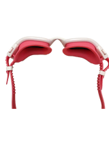 Streamlined Junior Swim Goggles - Pink/White