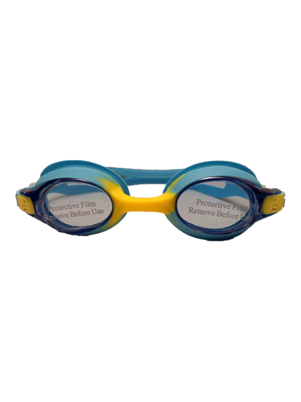 Streamlined Kids Swim Goggles - Blue/Yellow