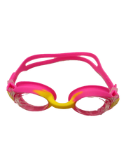 Streamlined Kids Swim Goggles - Pink/Yellow