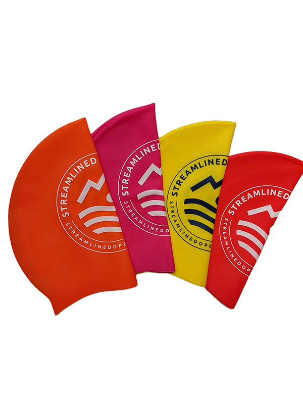 Streamlined Silicone Swim Caps 50g