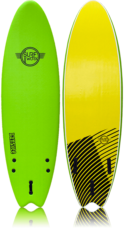 Surfworx Banshee 6ft 06 Hybrid Softboard FCS - Apple-Softboards-troggs.com