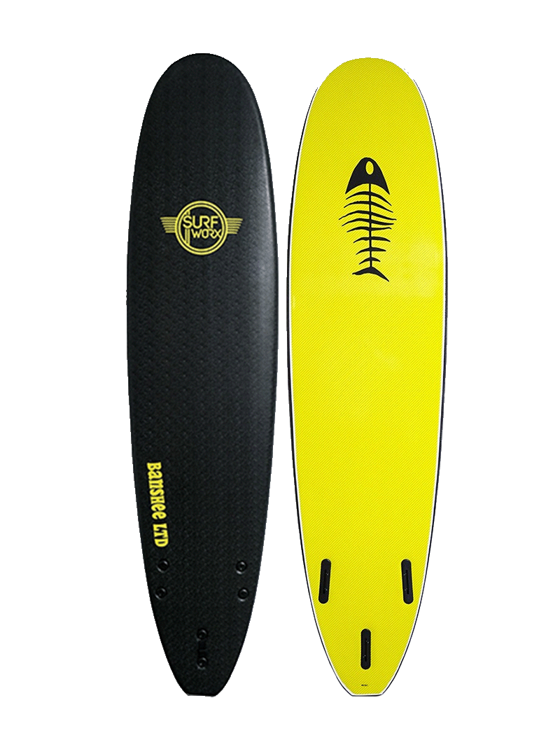 Surfworx Banshee LTD Mini Mal Softboard - Black
