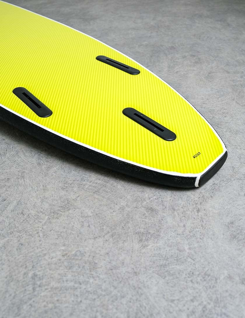 Surfworx Banshee LTD Mini Mal 7ft Softboard FCS Black troggs