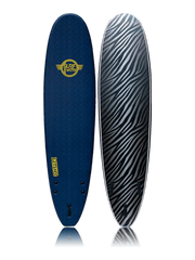 Surfworx Banshee Mini Mal Softboard - Mid Blue