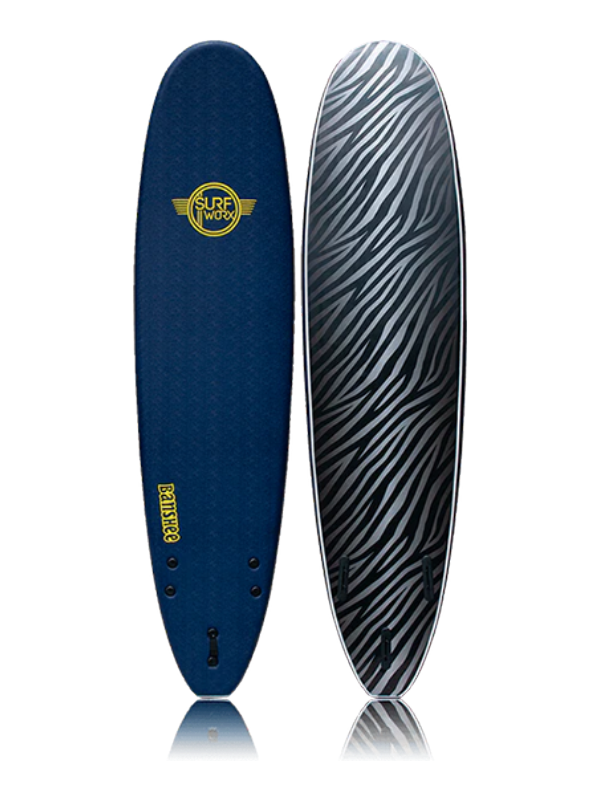 Surfworx Banshee Mini Mal Softboard - Mid Blue