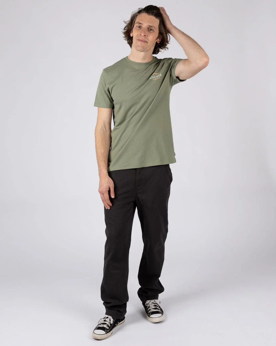 Saltrock Postcard Script T-Shirt