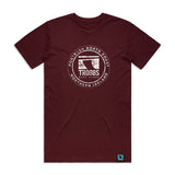 Troggs Mono Sticker T-Shirt - Maroon