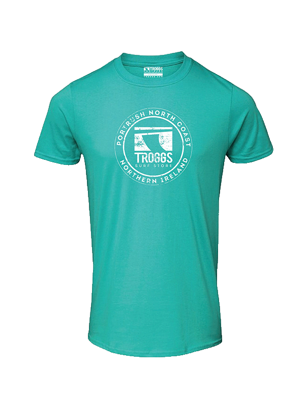 Troggs Mono Sticker T-Shirt - Jade