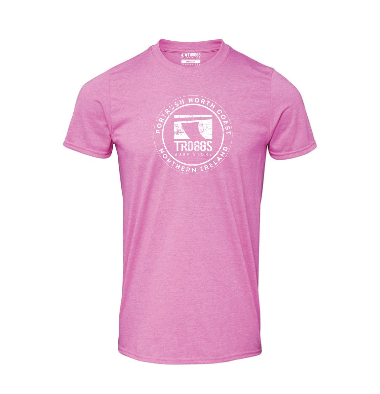 Troggs Mono Sticker Tee Shirt - Pink-troggs.com