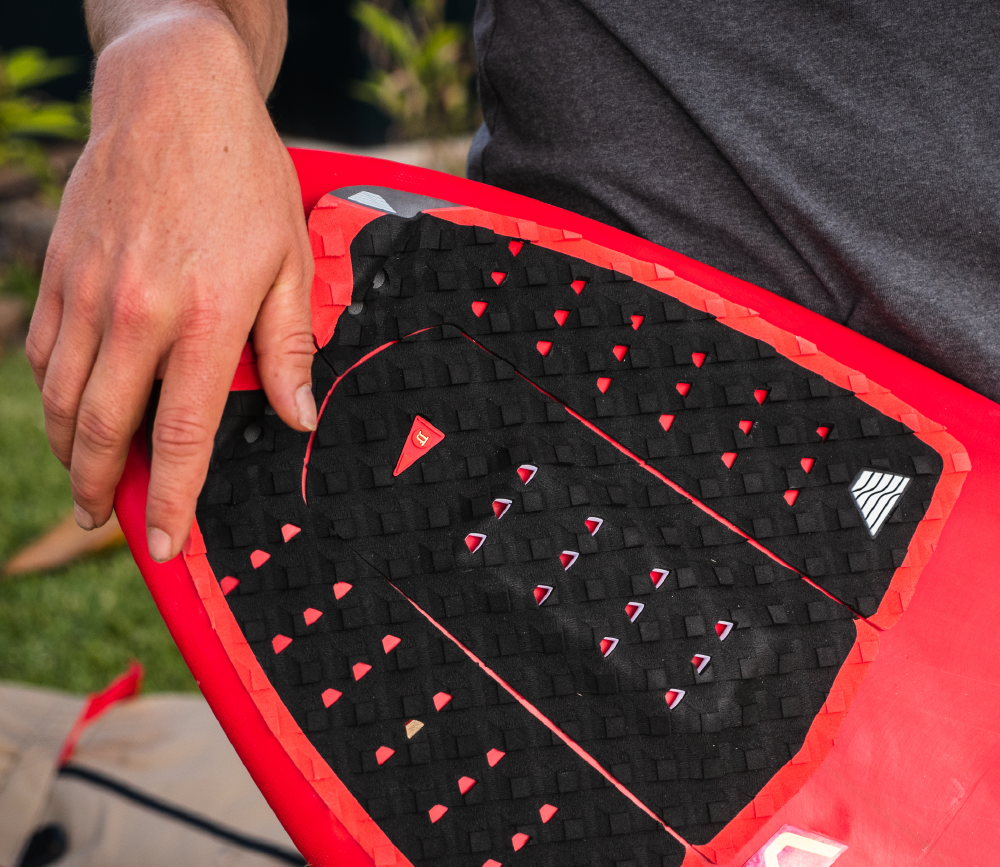Veia JJF Round Tail Pro Traction Pad - Night/Red-Surfboard Pad-troggs.com