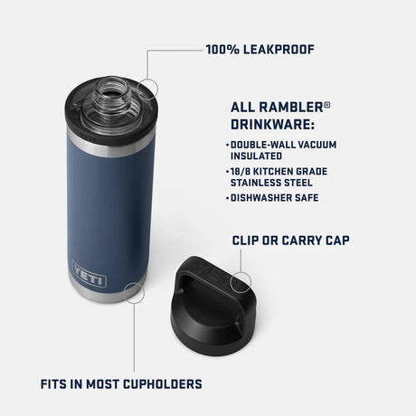 YETI Rambler Bottle with Chug Cap 18oz-Drinkware-troggs.com