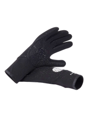 Rip Curl Flashbomb 3/2 5 Finger Gloves - Black
