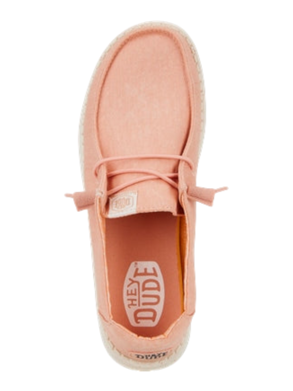 HEYDUDE Wendy Canvas Shoe - Pink