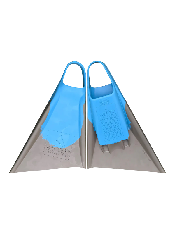 Mike Stewart MS Viper Delta Bodyboard Fins - Blue/Charcoal