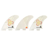 FCS 2 Al Merrick Reactor PC Tri Quad Retail Fins - White/Flame