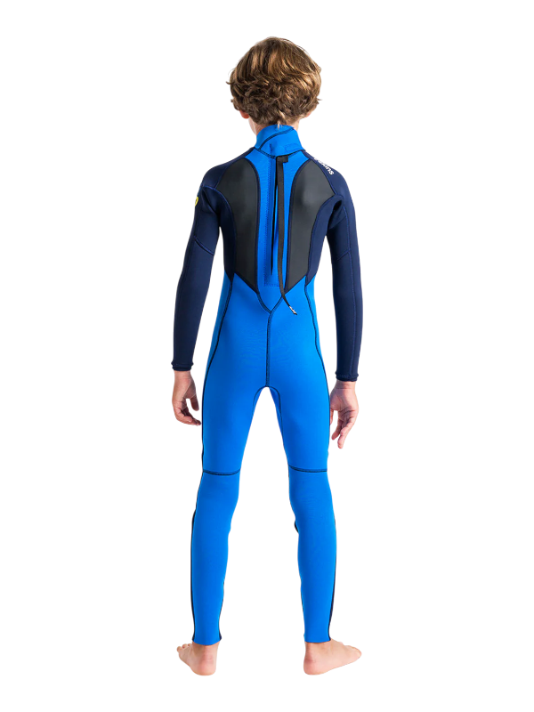 C-Skins Junior Element 3/2 Wetsuit - Cyan/Slate/Multi