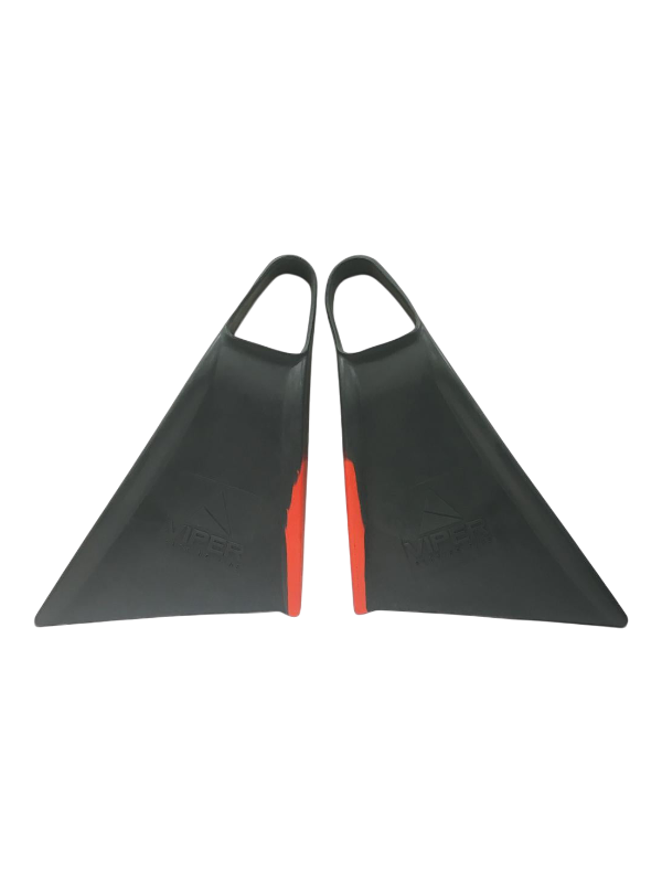 Mike Stewart MS Viper Delta Bodyboard Fins - Grey/Red