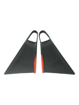 Mike Stewart MS Viper Delta Bodyboard Fins - Grey/Red