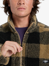 Quiksilver Mercury Woodlands Sherpa 1/2 Zip Fleece Jacket