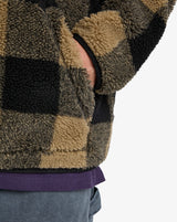 Quiksilver Mercury Woodlands Sherpa 1/2 Zip Fleece Jacket