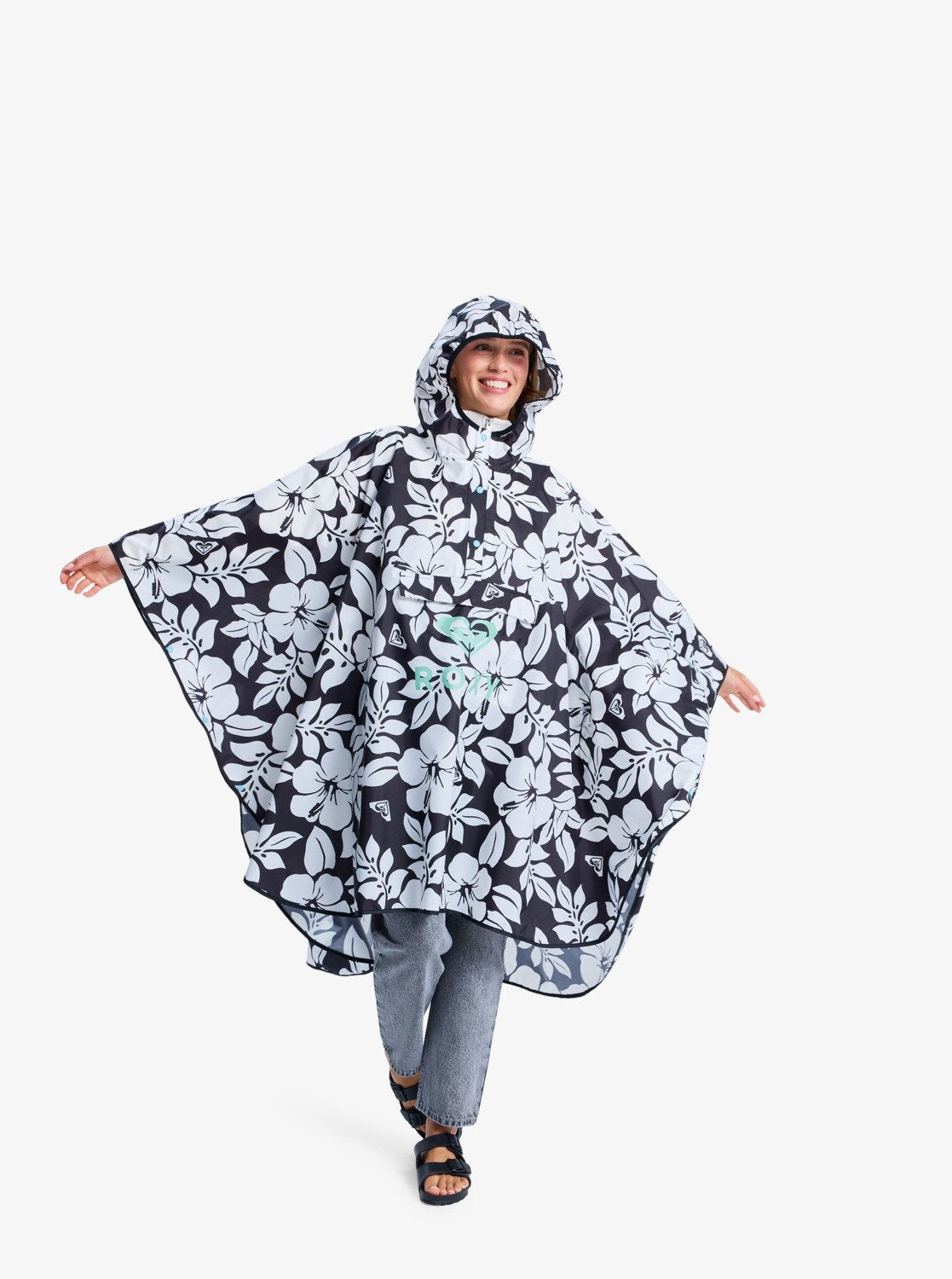Roxy Midnight Rain Poncho