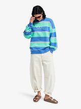 Roxy Strictly Stripes Oversized Sweatshirt
