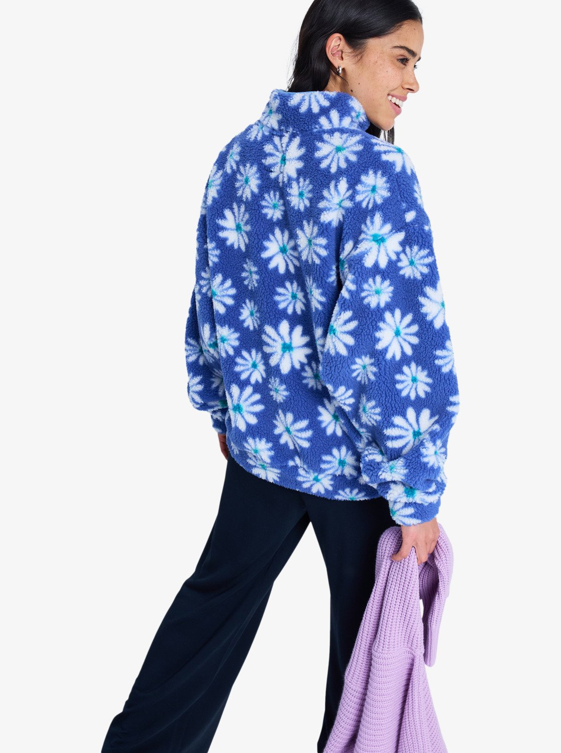 Roxy Jive Talking Bonded Half Zip Polar Fleece