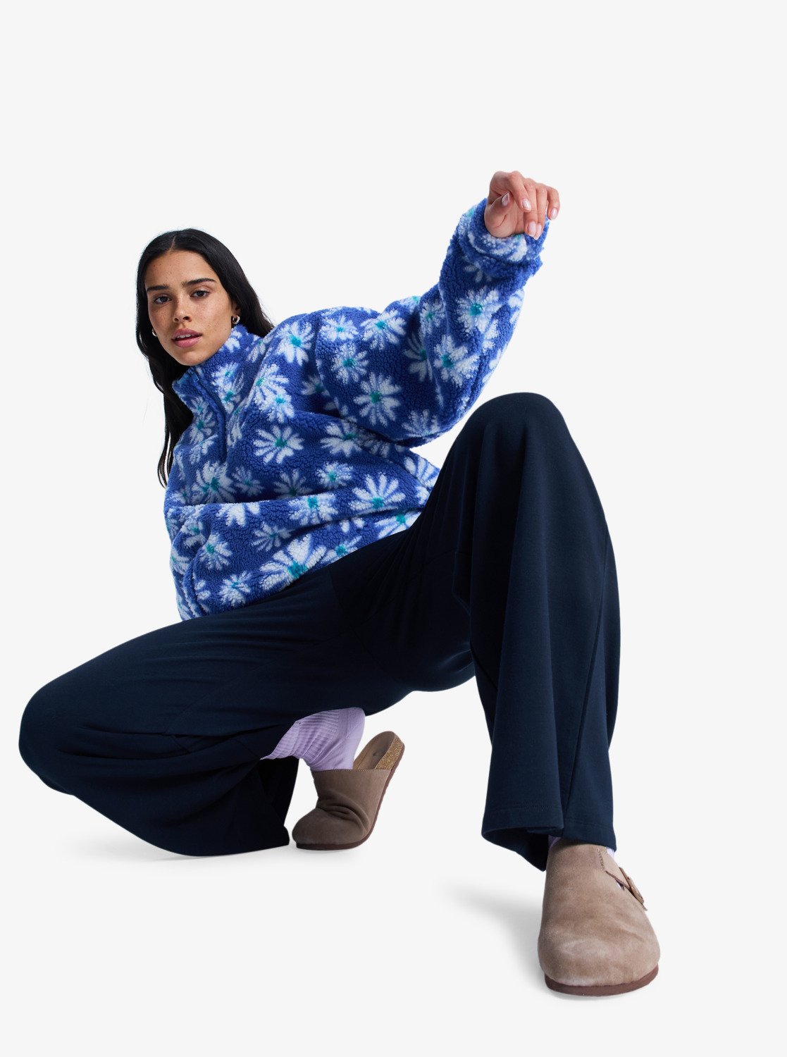 Roxy Jive Talking Bonded Half Zip Polar Fleece