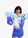 Roxy Chloe Kim Print Zip Hooded Fleece