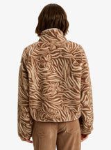 Roxy Blurry Cloud Print Zip Fleece