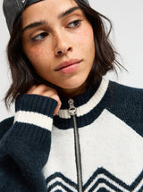 Roxy Under Northern Lights Mock Neck Zip Cardigan