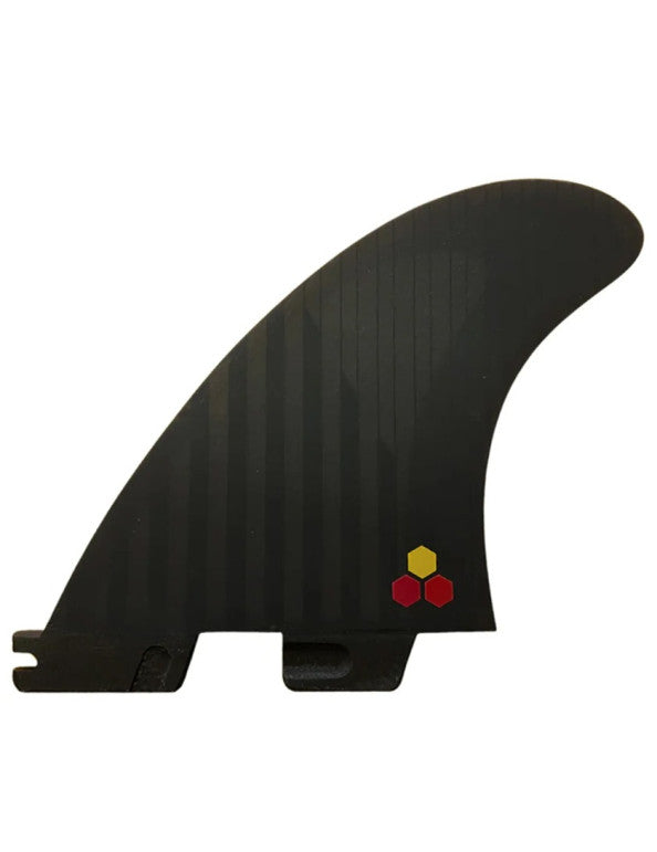 FCS 2 Channel Islands PC Reactor Tri Quad Fins - Black/Flame