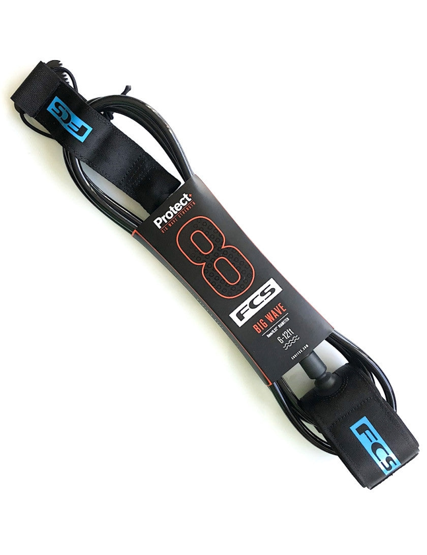 FCS Protect Big Wave 6ft Leash - Black