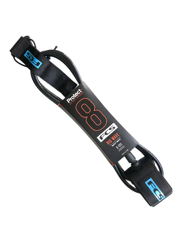 FCS Protect Big Wave Leash - Black