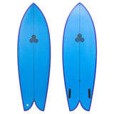 Al Merrick Febs Fish Surfboard Futures - Blue/Purple