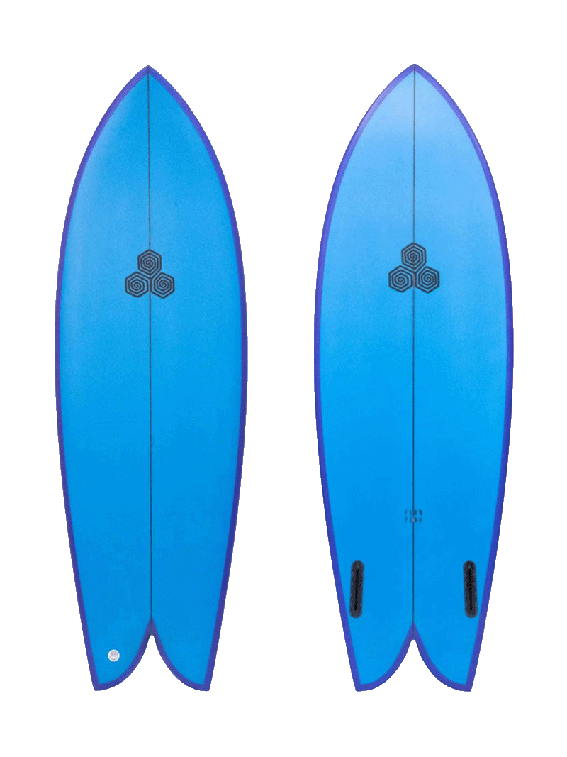 Al Merrick Febs Fish Surfboard Futures - Blue/Purple