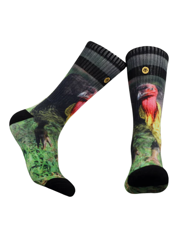Mennie Brand Bush Turkey Crew Socks