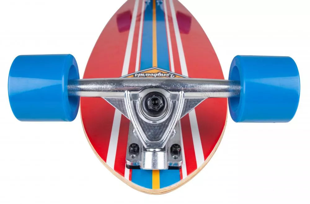 D Street Ocean Pintail Longboard - Red