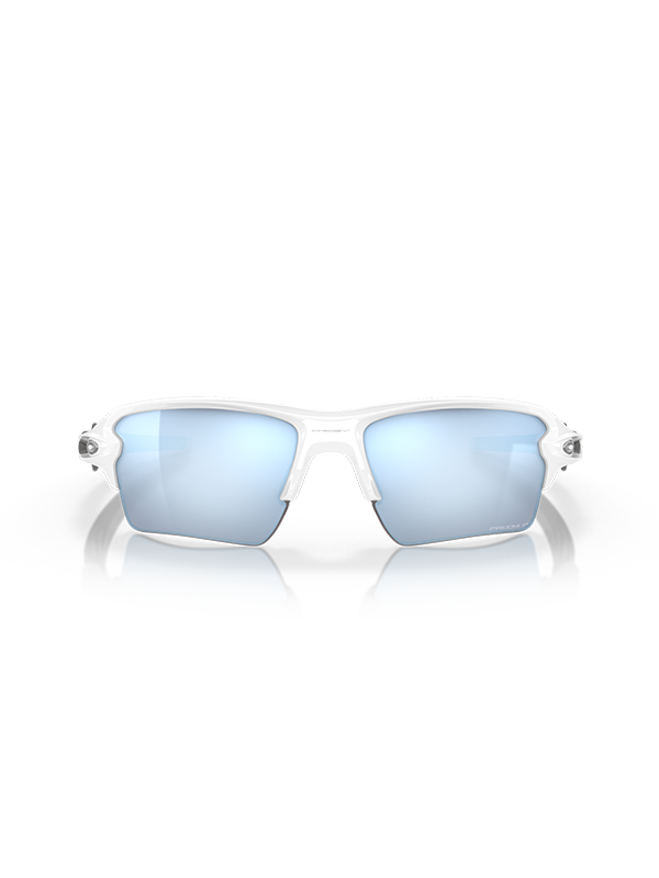 Oakley Flak 2.0 XL - Polished White Frame with Prizm Deep Water Polarized Lens