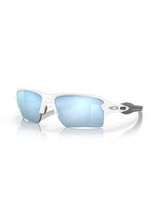 Oakley Flak 2.0 XL - Polished White Frame with Prizm Deep Water Polarized Lens